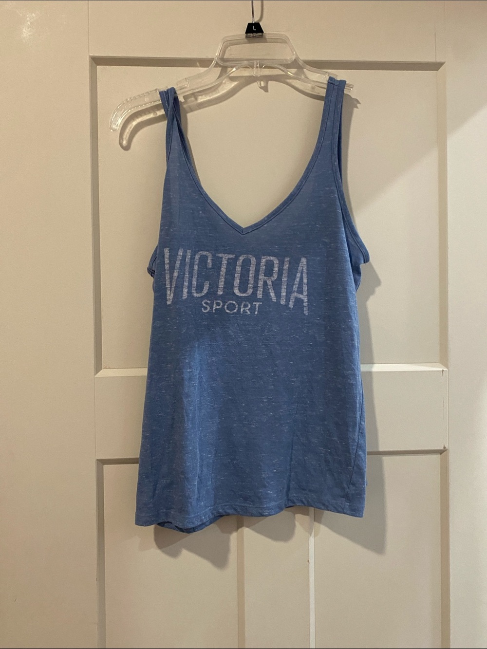 Blue V-Neck Tank Top